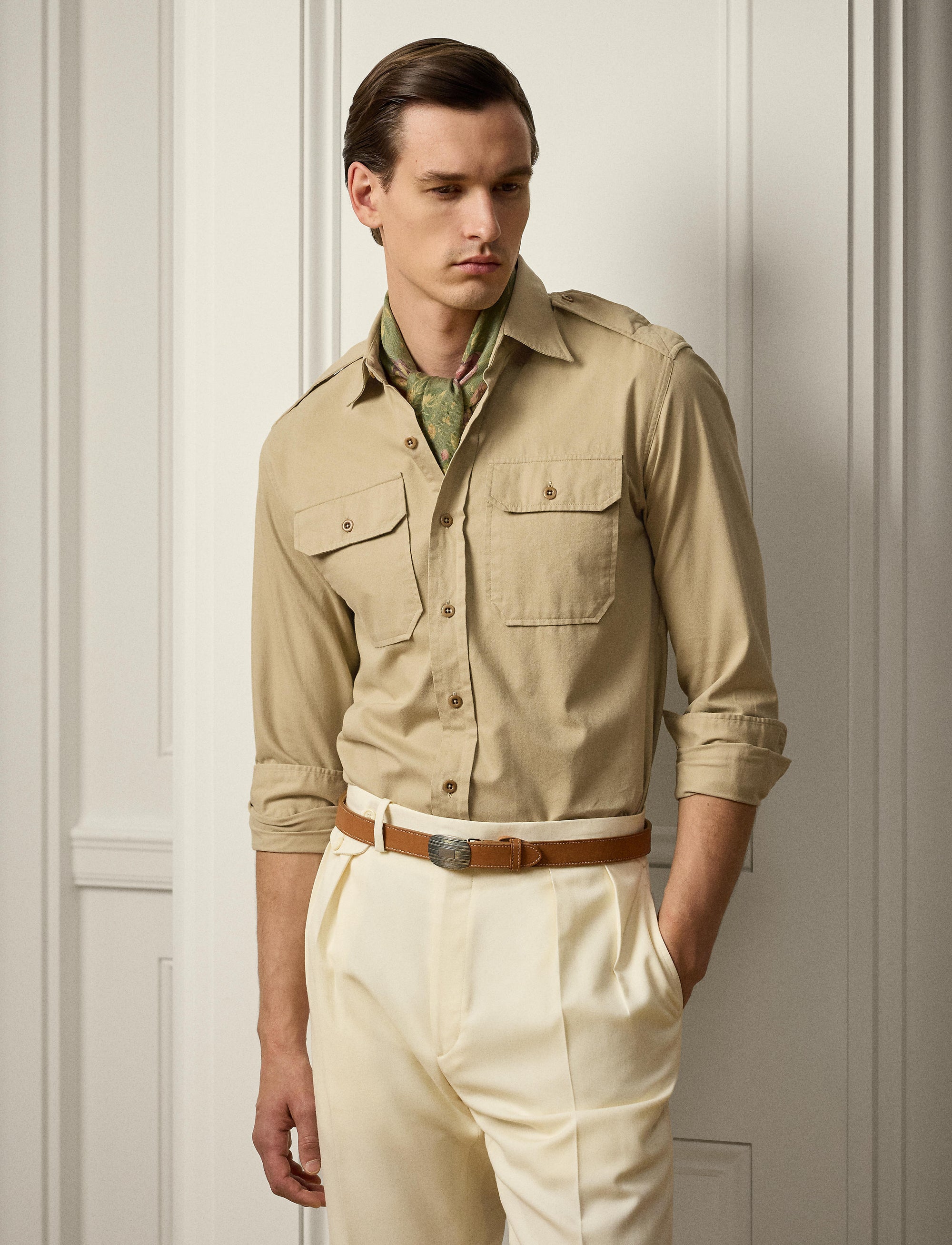 Chemise en sergé de chino - Classic Tan