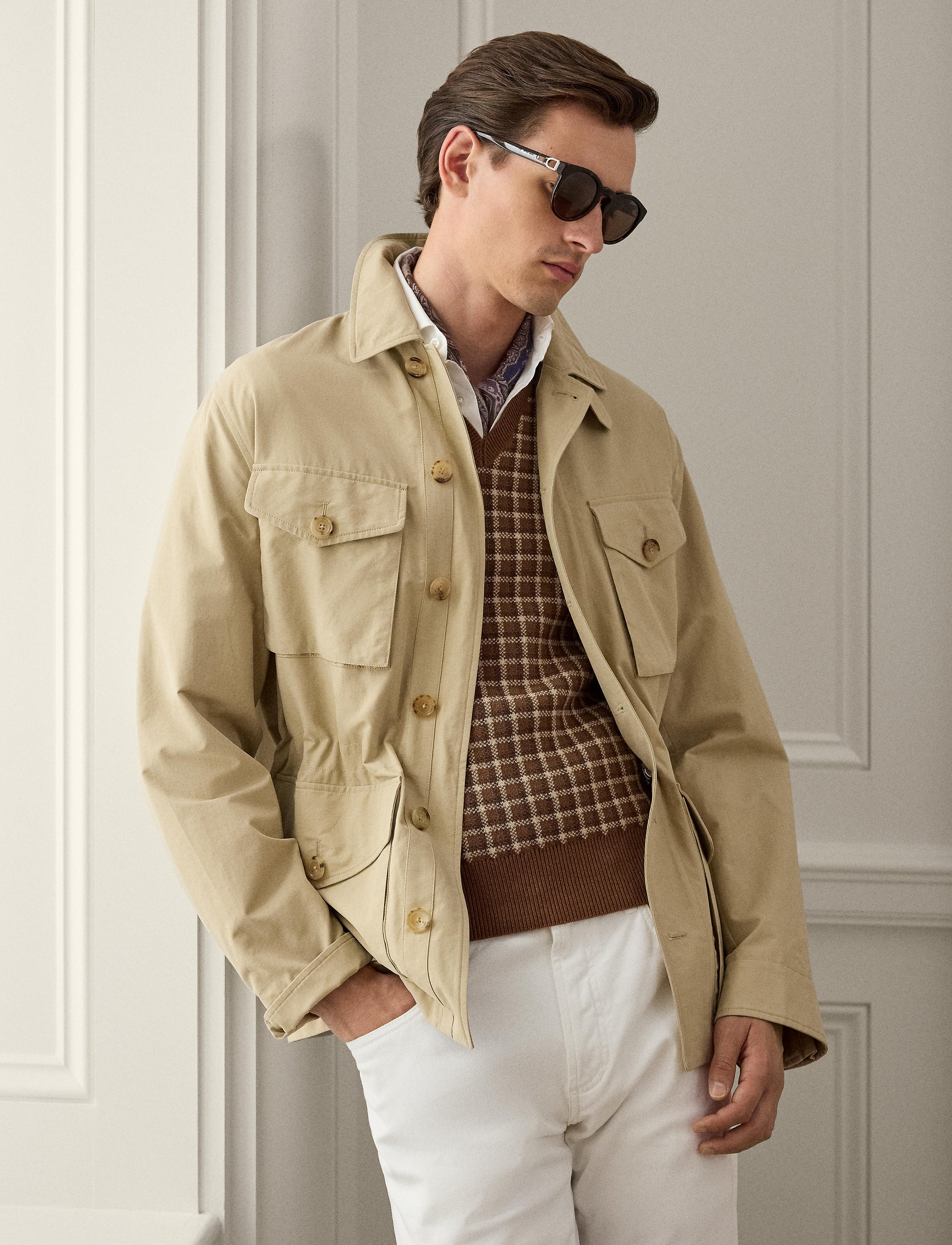 Veste à quatre poches Johnson en sergé - Light Tan