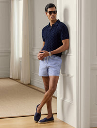 Short de bain Amalfi - Blue Depths & Deckwash White