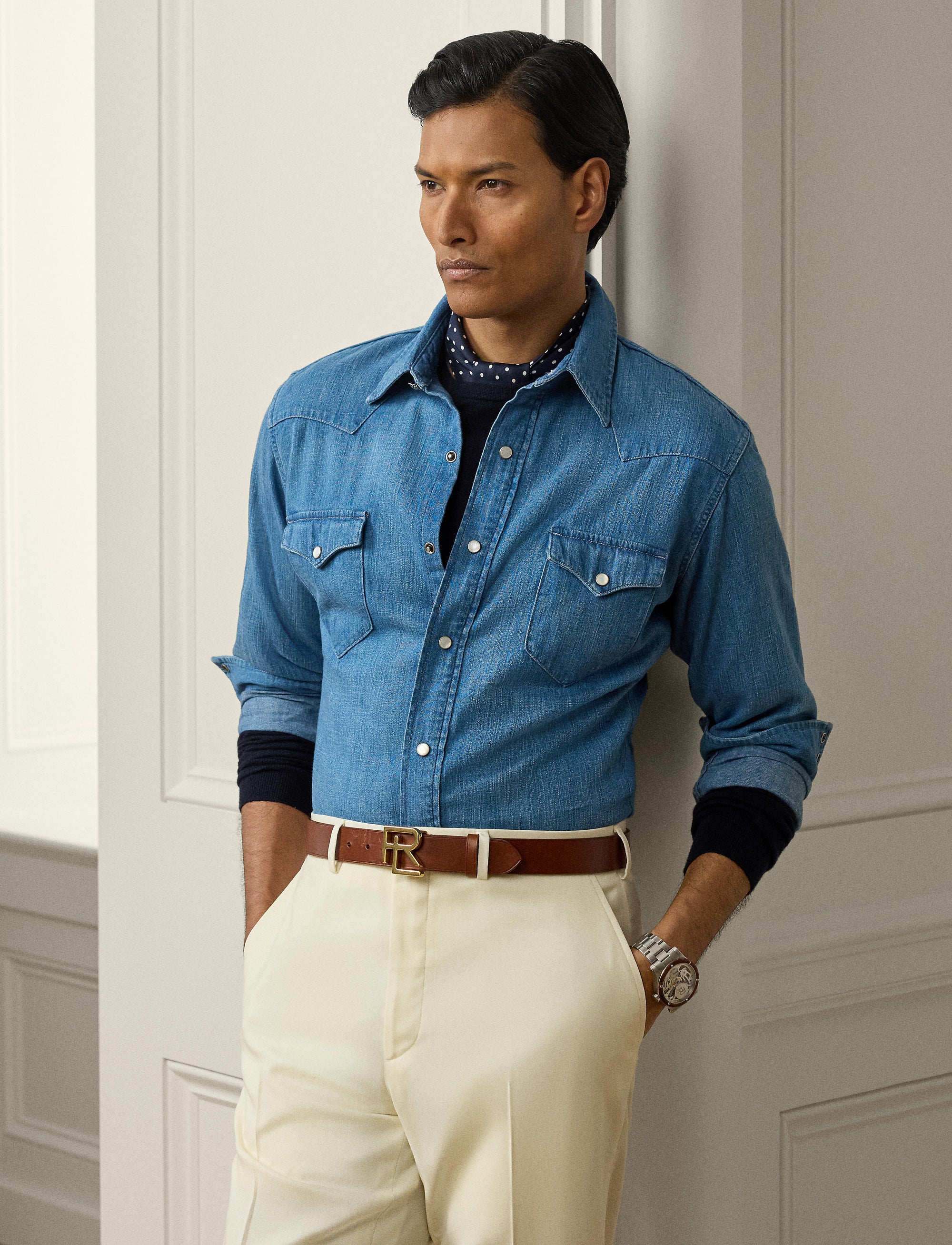 Chemise western en denim - Shore Indigo