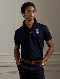 Bear Custom Slim pique polo shirt - Classic Chairman Navy