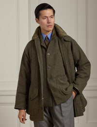 1pcs / NEW // OLIVE/LODEN MULTI PURPLE DECO COAT NO SUBCLASS WALLACE JKT