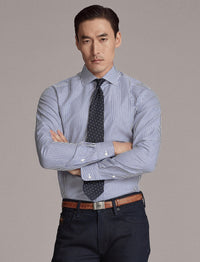 Chemise à rayures bengalies - Medium Blue And White