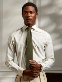 Silk blend shirt - Classic Cream