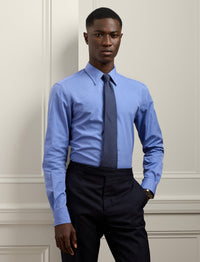 Dress shirt with classic collar - Deep Blue