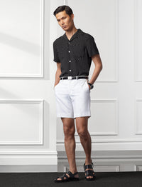 Short Straight Fit en chino stretch - Optic White