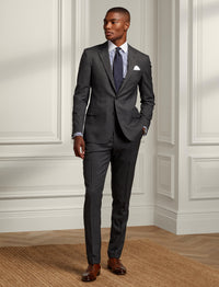 Gregory suit in wool twill - Charcoal