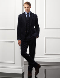 Pantalon Gregory en velours côtelé - Classic Chairman Navy