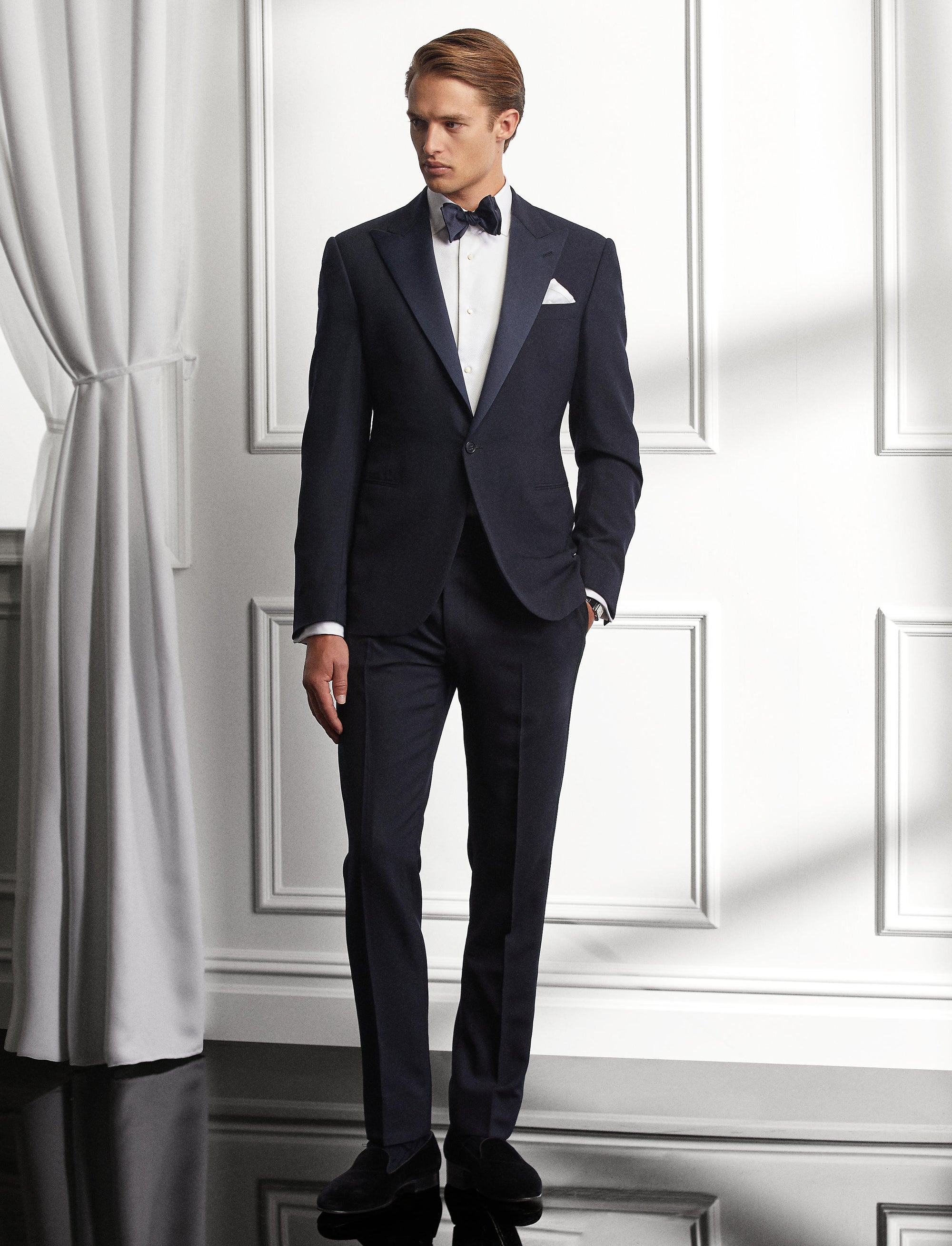Veste de smoking Gregory en laine - Navy