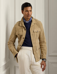 Veste ceinturée en daim - Classic Tan