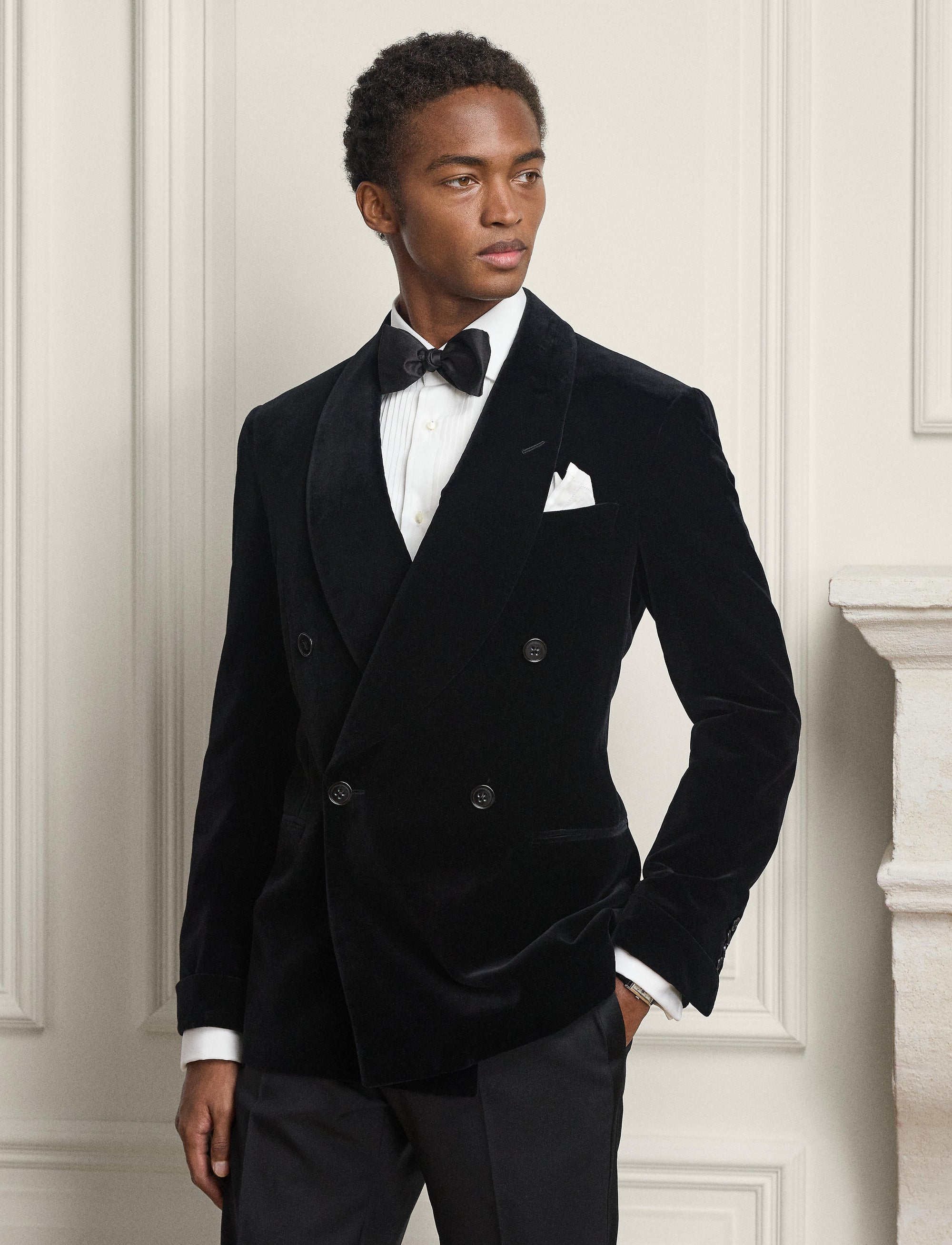 Veste Kent en velours - Black