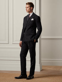 Pantalon Gregory rayé - Black & White