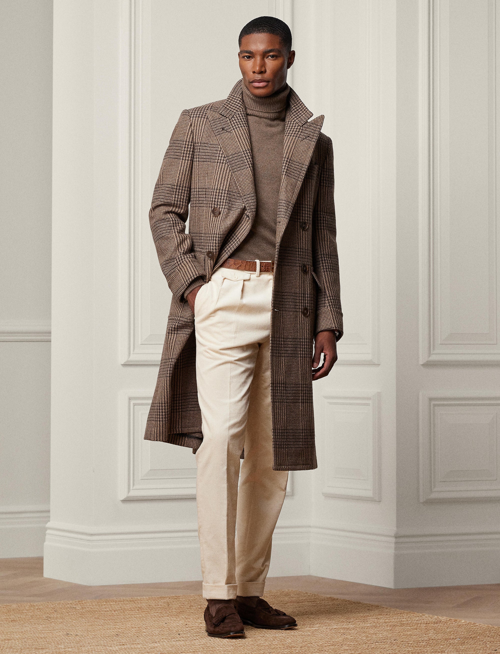 Pantalon Gregory en velours côtelé - Classic Cream