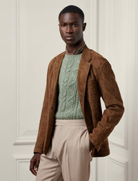 Blazer en daim - Chestnut Brown