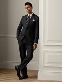 Costume Kent prince-de-galles en laine - Charcoal & Dark Grey