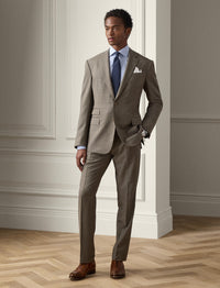 Costume peau de requin Kent en laine - Mocha