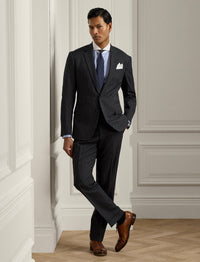 Kent wool suit - Dark Grey & Cream
