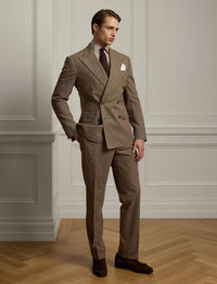 Kent Prince of Wales wool suit - Camel & Brown