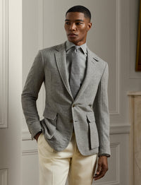 Veste Kent en cachemire - Light Grey & Multicolore