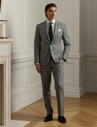 Kent Prince of Wales wool suit - Black & White