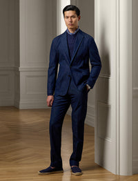 Pantalon de costume Gregory en denim - Navy