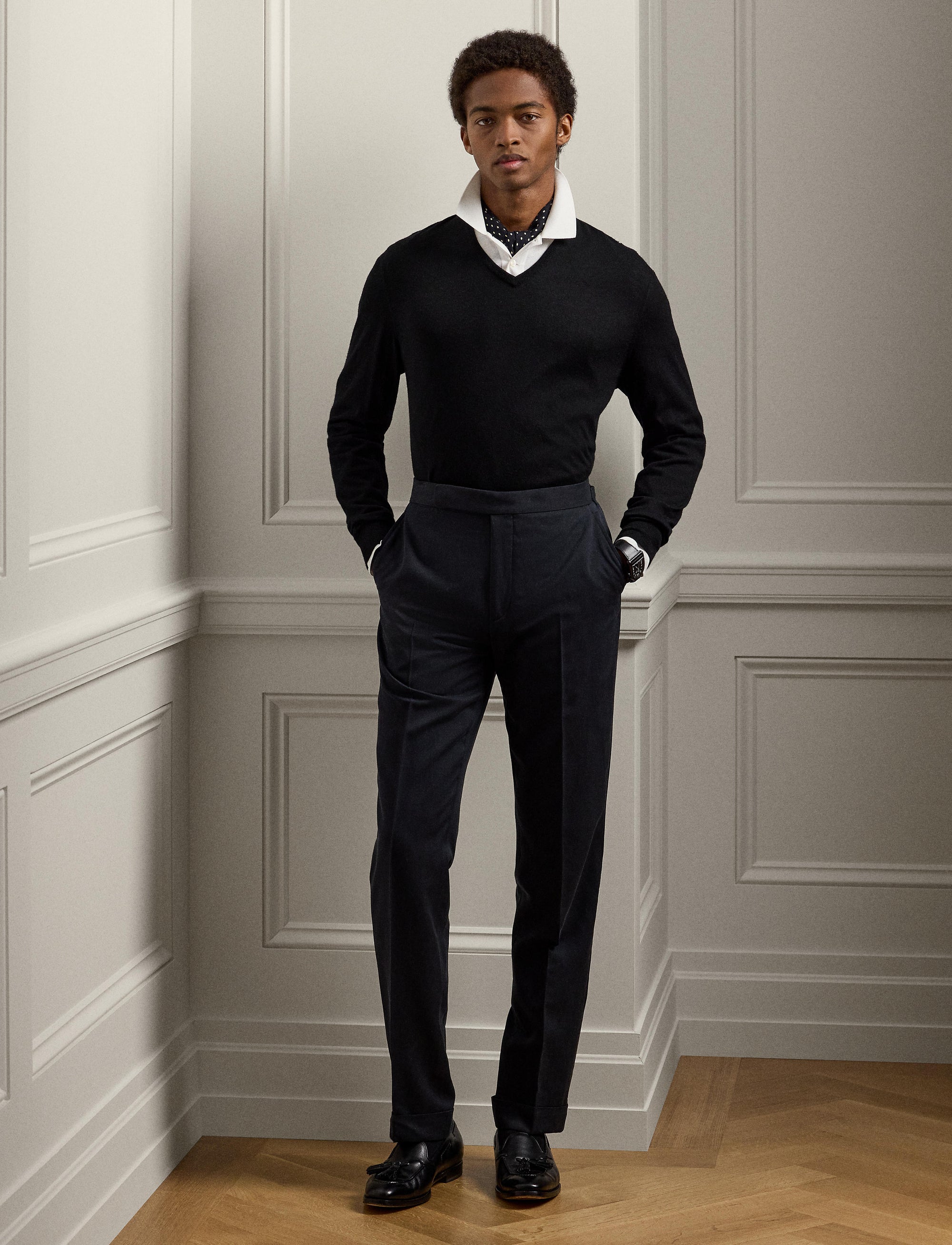 Pantalon Gregory en soie - Classic Black
