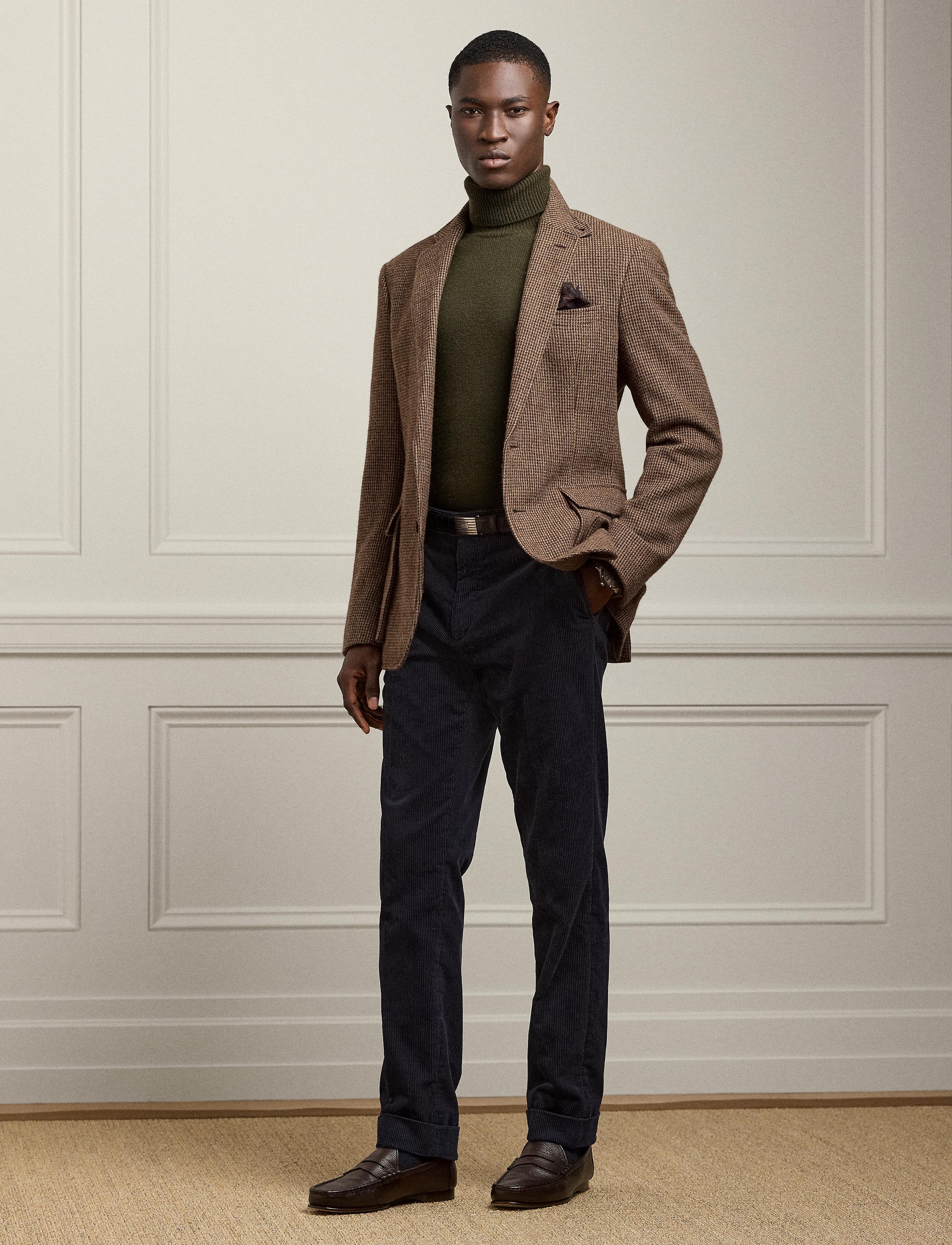 Pantalon Gregory en velours côtelé - Classic Chairman Navy