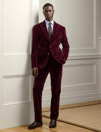 Pantalon Gregory en velours - Dark Maroon