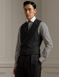 Cashmere tartan cardigan - Dark Grey & Multicolore