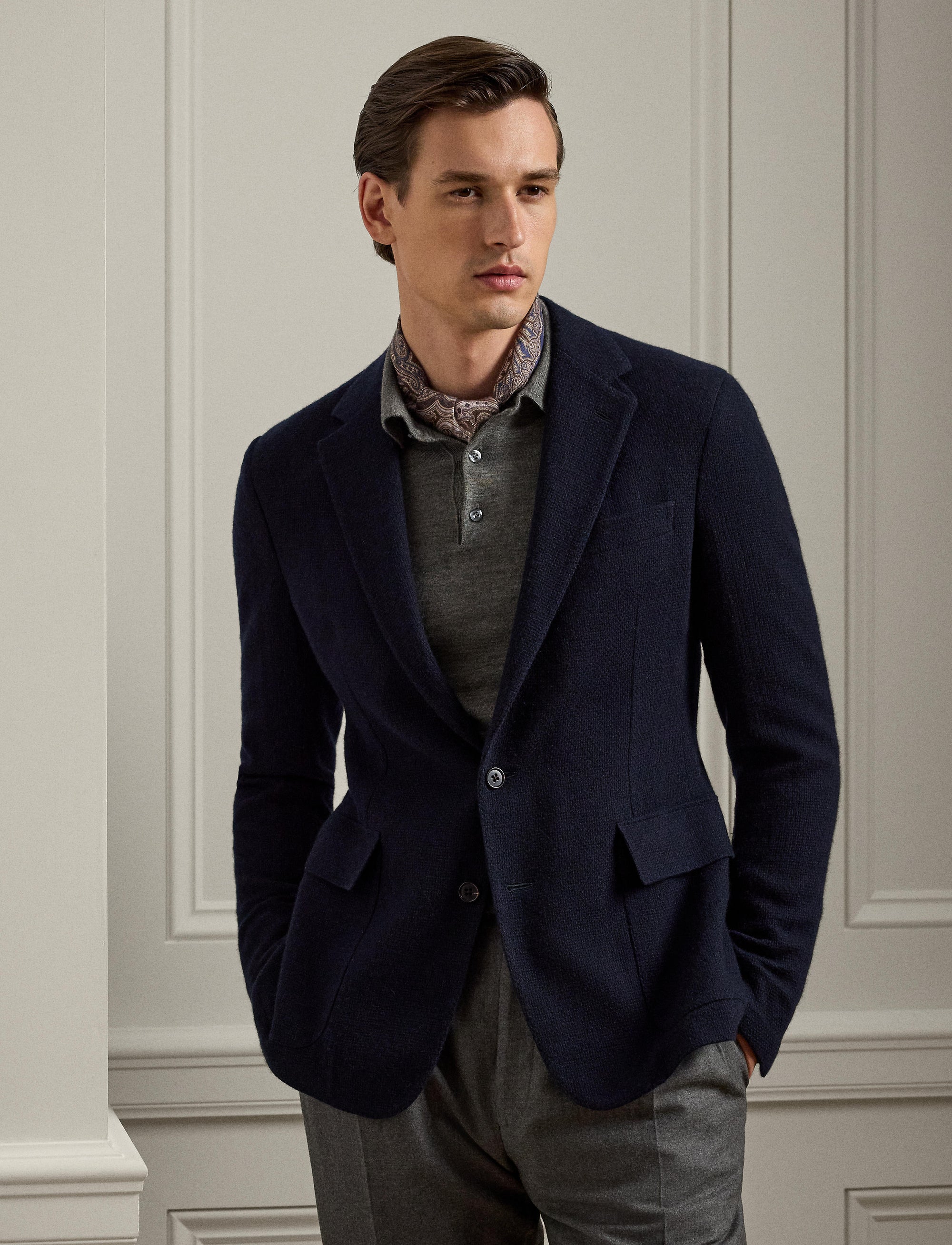 Veste Hadley en cachemire - Navy