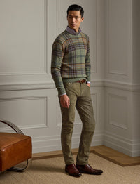 Pantalon cinq poches en daim - Thicket Moss