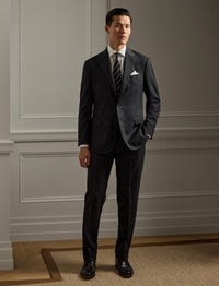 Kent small polka dot wool suit - Charcoal & Multicolore