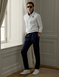 Pantalon en satin stretch - Classic Chairman Navy
