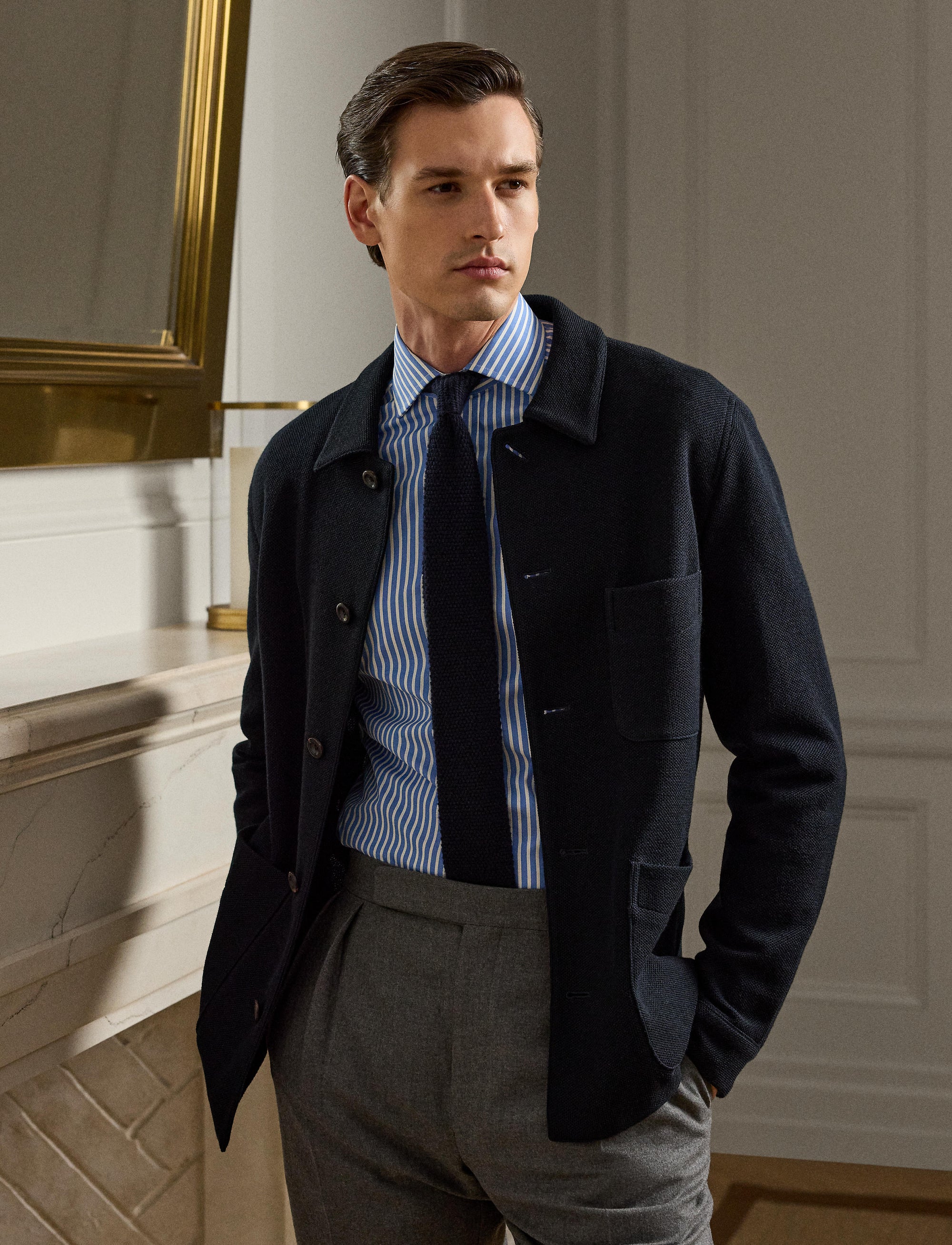 Veste Jasper en laine - Navy