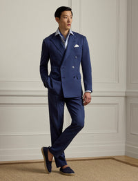 Gregory silk trousers - Navy