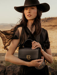 Sac porté main RL 888 en cuir - Black