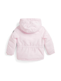 Faux fur down parka - Hint Of Pink
