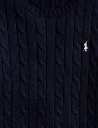 Pull Julianna en coton torsadé - Hunter Navy