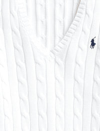 Pull en coton torsadé - White