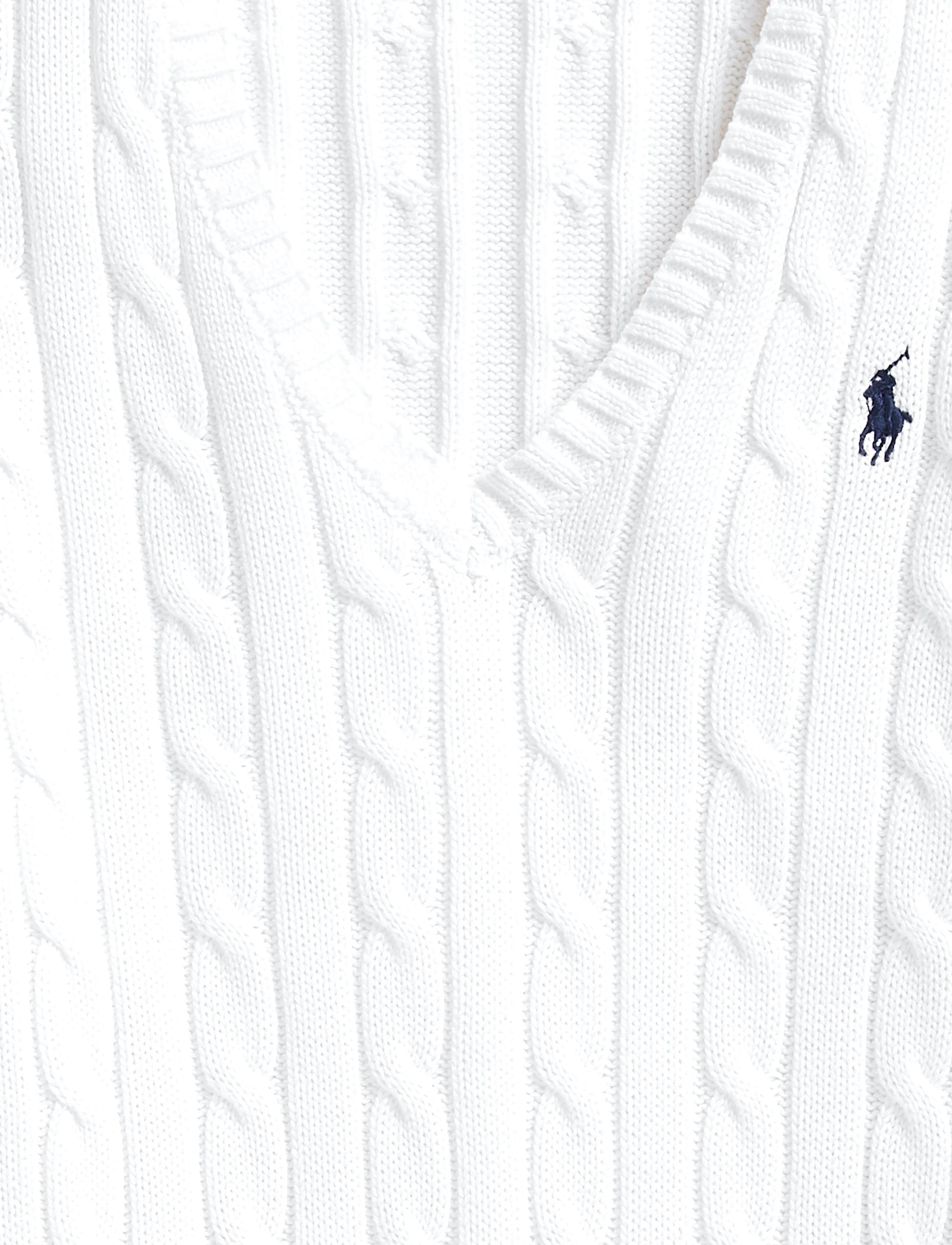 Pull en coton torsadé - White