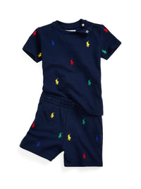 T-shirt poney Polo en coton piqué - Refined Navy Core