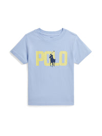 T-shirt Big Pony logo en jersey de coton - Blue Hyacinth