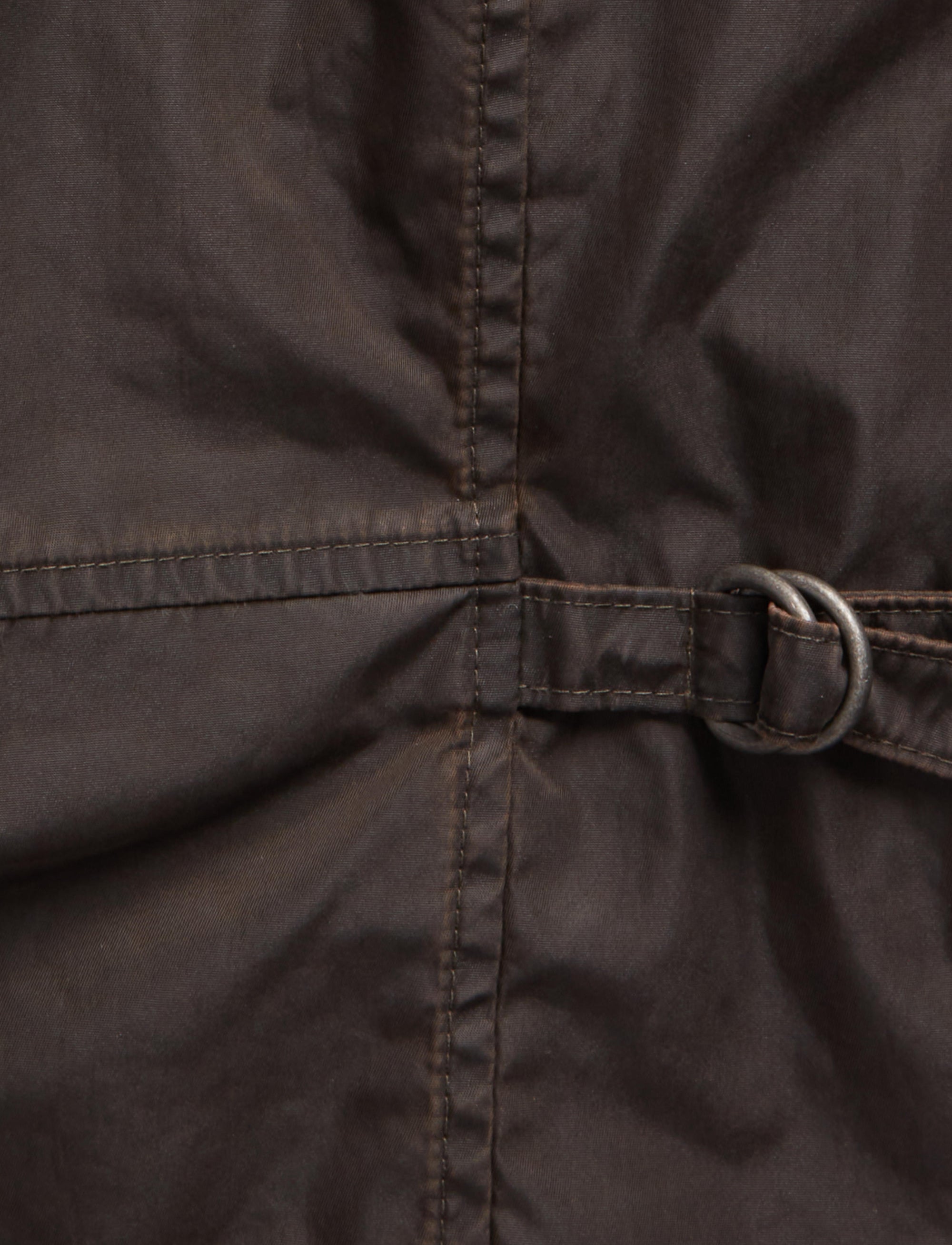 Veste moto en sergé - Vintage Black
