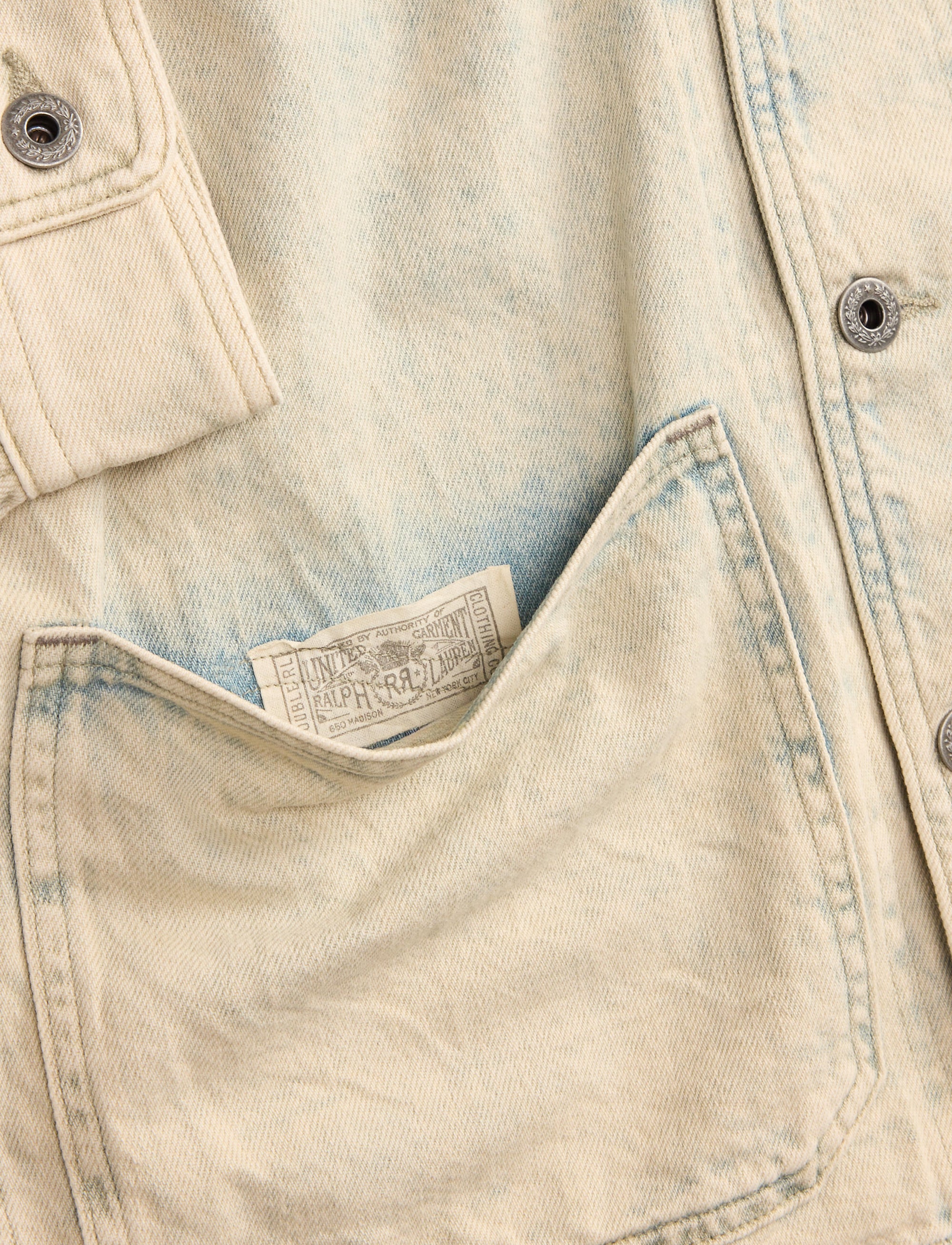 Surchemise denim en lin mélangé - Faded Indigo