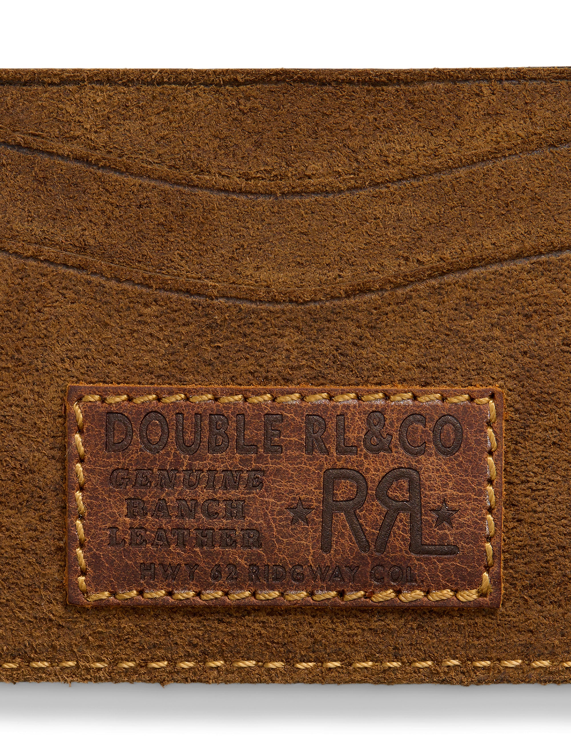 Limited edition card case in suede - Pale Russet