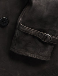 Caban en cuir - Black Over Brown