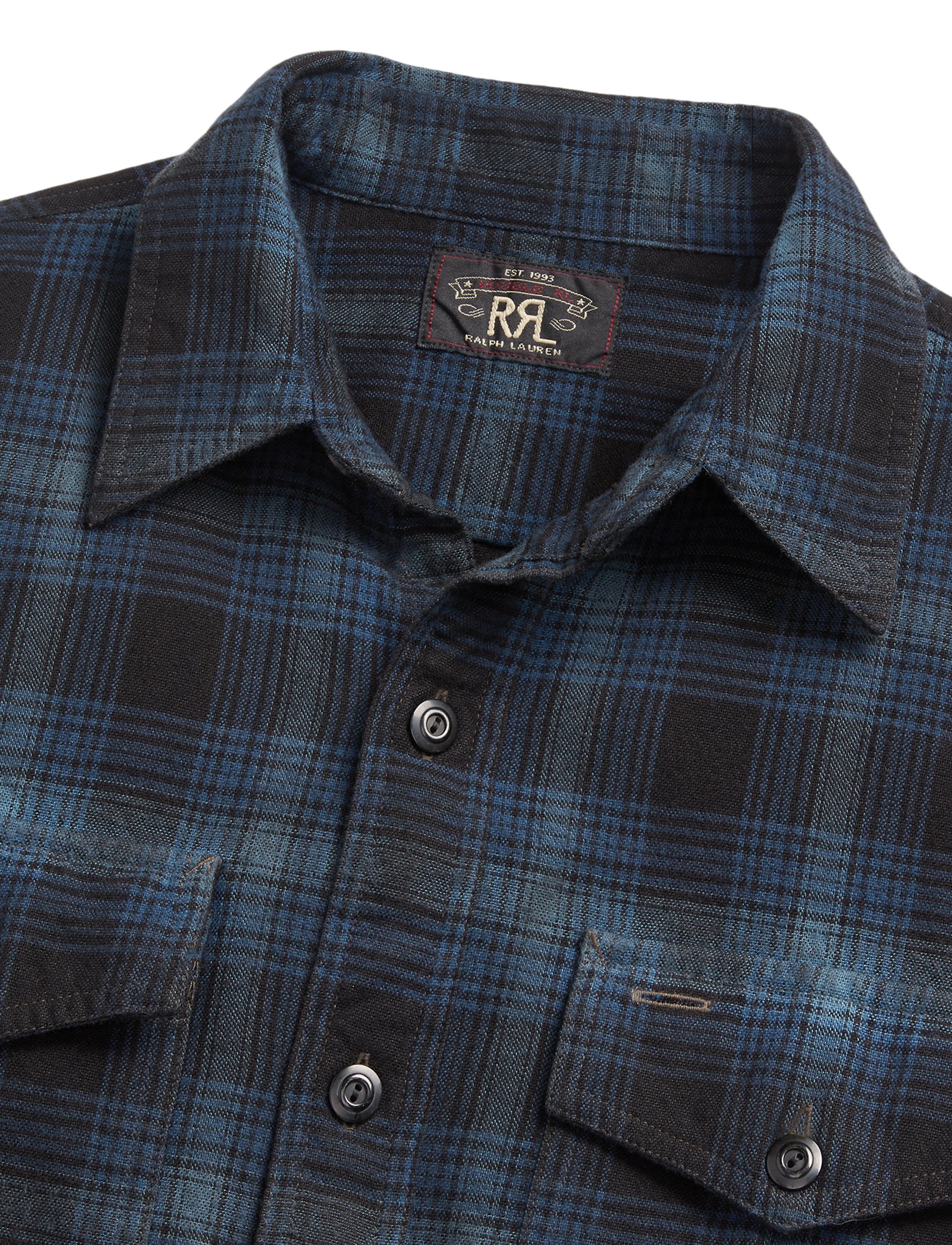 Chemise workwear en toile écossaise - Blue & Black