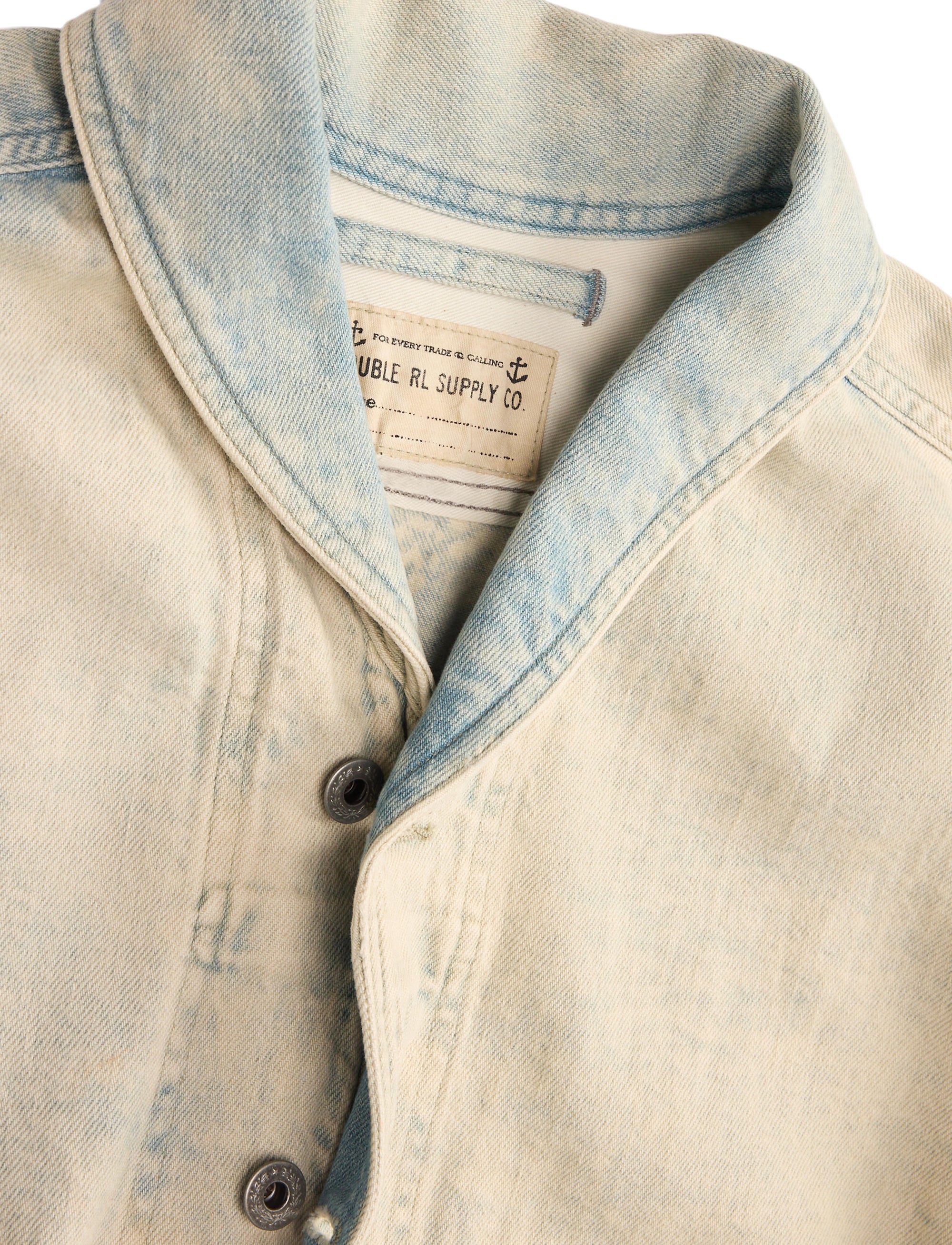 Surchemise denim en lin mélangé - Faded Indigo