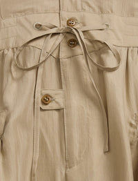 Robe dos nu en soie - Sand