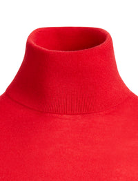Pull à col roulé en cachemire - Bright Red